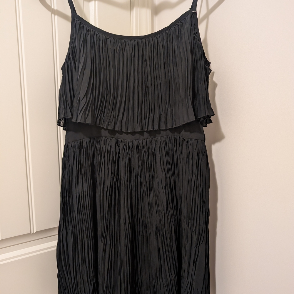 Guess Black Layered Midi Dress
